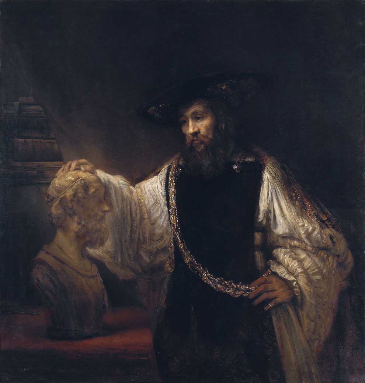 Målning av Rembrandt