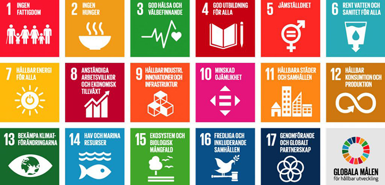 Ikoner FNs Globala mål